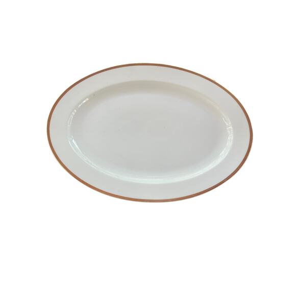 Turin Heavy Ironstone 14” Platter with Gold Trim Bavaria Antique - Picture 1 of 5